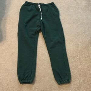 Forest green mens sweatpants